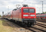 112 186 beim Rangieren am 28.07.2016 im Rostocker Hbf.