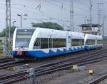 UBB24412 von Swinoujscie Centrum Richtung Stralsund bei der Einfahrt im Bahnhof Stralsund.(28.08.10)