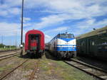 Auch die 228 758 stand etwas versteckt,am 30.Mai 2020,im Eisenbahnmuseum Arnstadt.