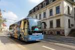 MAN Reisebus von HMMER Reisen Ende April 2014 in Leipzig gesehen.