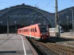 612 068-7 Bh Leipzig Sd fuhr,am 26.Mrz 2012,aus der Bahnhofshalle aus Leipzig.