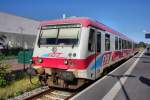 Der VT 154 der EVB fährt jetzt Leer nach Bremervörde zurück und warete am 03.06.2014 in Buxtehude auf Ausfahrt.