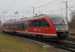 die rollende Brüllmücke als RB 12 von Rostock Hbf nach Graal-Müritz bei der Bereitstellung im Rostocker Hbf.30.10.2018