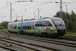 MV-Design 642 543 als RB11(Tessin-Rostock)bei der Einfahrt im Rostocker Hbf.07.10.2023