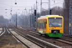 VT 32 von der Oberpfalzbahn als LZ in Berlin-Karow in Richtung Karower Kreuz unterwegs.