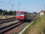 NESA 796 625 auf dem letzten Meter vom Bahnhof Bergen/Rügen am 02.Juni 2018.