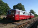 Neben 172 171 ist auch 172 132 wieder nach Rgen gekommen.Am 02.Juni 2011 standen beide Triebwagen in Bergen/Rgen.