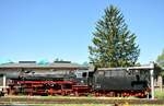 41 018 im Bahnpark Augsburg am 26.06.2022.
