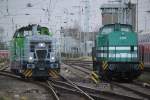 650 114-8 beim Rangieren im Rostocker Hbf neben stand die LDS 203 127-6 abgestellt.23.12.2015