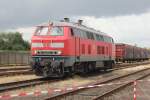 Die DB 218 339-0 machte Pendelfahrten mit Besuchern des AW Bremens am 14.06.2014