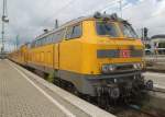 218 392-9 von DB-Netz stand am 30.08.2014 zur groe Freude des Fotografen in Mnchen Hbf.