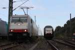 PCT Altmann (Railpool) 185 637-6 mit PCT Altmann (MRCE)ER 20-005 am 21.09.2011 in Hamburg Harburg Abgestellt.