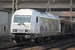 PCT ER20(223 158)mit PCT-Autozug von Cuxhaven nach Bremen bei der Durchfahrt im Bahnhof Hamburg-Harburg.29.03.2014