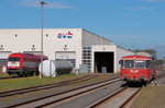 evb 223 033 und der EVB Moorexpress am 21.08.2016 in Bremervörde.