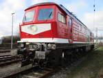 LEG 232 182 stand,am 11.Januar 2020,an der Nordausfahrt von Angermünde.