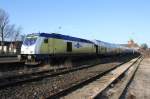 ME 246 006-1 Abfahrbereit nach Hamburg Hbf am 26.01.2012 in Cuxhaven.