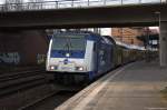 246 011-1 IGT - Inbetriebnahmegesellschaft Transporttechnik mbH für metronom Eisenbahngesellschaft mbH mit dem RE5 (ME 83484) von Cuxhaven nach Hamburg Hbf in Hamburg-Harburg.