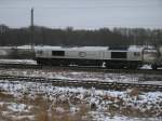 Auf der Heimfahrt,vom Arztbesuch in Stralsund,sah ich,am 26.Februar 2013,die Class 77 247 042-5 in Altefhr stehen.