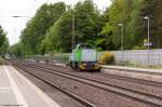 271 002-8 Vossloh kam solo durch Bienenbüttel und fuhr weiter in Richtung Lüneburg.