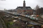 277 406-5 BEHALA - Berliner Hafen- und Lagerhausgesellschaft mbH, beim rangieren eines Kesselzuges in Berlin Westhafen.