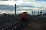 Lok 3 (345 260-4) WFL - Wedler & Franz Lokomotivdienstleistungen GbR, kam als Lz durch Rathenow gefahren und sie fuhr in Richtung Wustermark weiter.