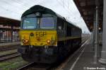 266 005-8 EGP - Eisenbahngesellschaft Potsdam mbH stand fr kurze Zeit im Stendaler Hbf und der Lokfhrer war schnell einen Kaffee holen.