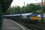 MRCE 561-5 mit Kieswagenzug am 05.09.2016 in Hamburg-Harburg