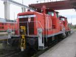 Zusammen mit der Seddiner 362 526-6 stand die Rostocker 362 755-1,am 04.September 2012 in Mukran.