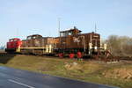 Am Morgen des 10.03.2019 waren 362 798, 295 023 und der Neuzugang 346 674 im Rostocker Seehafen abgestellt.