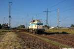 201 742-4 ITB - Industrietransportgesellschaft mbH Brandenburg mit einem Sgns Ganzzug in Satzkorn und fuhr nach Brandenburg-Altstadt.