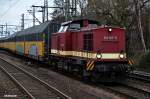 204 347-9 fuhr mit einen autozug durch hh-harburg,13.03.15