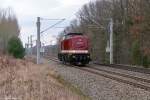 204 271-1 (203 226-6) [Unt|LS X|11.02.16] MTEG - Muldental Eisenbahnverkehrsgesellschaft mbH kam solo durch Nennhausen und fuhr weiter in Richtung Wustermark.