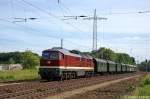 Lok 23 (231 012-8) WFL - Wedler & Franz GbR Lokomotivdienstleistungen mit dem Dampfsonderzug  Potsdam – Historische Schlsserrundfahrt  von Potsdam Hbf nach Berlin Schneweide in Satzkorn.