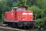 346 685-1 beim Rangieren im Bahnhof Rostock-Bramow.05.07.2014