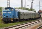 346 001-6+50 3501-9(hinten)mit PRE 81260 von Lauterbach Mole nach Bergen Auf Rgen bei der Einfahrt in Bergen Auf Rgen.31.05.2015