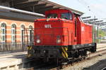 346 727-1(WFL Lok 8)als berfhrung nach Rostock-Bramow bei der Durchfahrt im Rostocker Hbf.19.05.2017