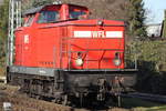 346 931-9(WFL Lok 6) beim Rangieren in Rostock-Bramow.15.02.2019