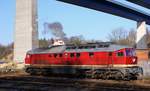 LEG 132 158-7(92 80 0232 158-8 D-LEG, REV/BCS X/22.06.12) abgestellt in Kiel Wik an der Ölmühle beim  Starten  des Motors.