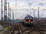 LEG 132 158-7/0232 158-8 mit dem DGS 69489 auf dem Weg von Kiel Suchsdorf nach Passow(Uckermark) hier festgehalten in Neumünster am 17.02.2016.