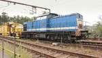 Am Ende des Bauzuges hing Spitzkes V100-SP-008 oder 203 128-4.