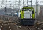 Kleine berraschung aus Kiel...Captrain 209 006-6 (ex TWE V 144) hatte was  weies  an Haken. Neumnster 24.03.18