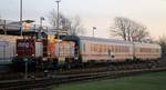 NEG DL2 oder 209 101-5 mit 2 IC Wagen auf Rangierfahrt im Bhf Niebüll(neg).