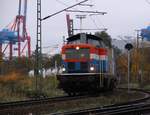 EGP 212 314-9 beim rangieren aufgenommen in HH Dradenau/Waltershof, 02.11.2013