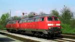 DB 215 901 + 904 Niebüll 24.04.2004