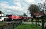 DB 215 913 + 901 Klanxbüll 06.04.2008