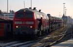 218 314-3 und 218 307-7 haben ihren Sylt Shuttle nach Westerland gebracht.