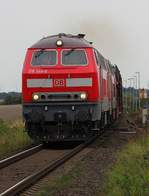 218 344 und 366 mit SyltShuttle nach Westerland.