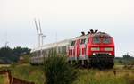 218 333 und 321 mit IC Richtung Niebüll/Hamburg.