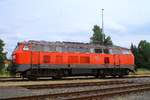 DB Fernverkehr 218 380-4(REV/HB X/10.10.08, Verl/HB X/25.06.16)abgestellt in Niebüll am 24.07.2015