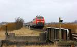 DB 218 389-5 mit Schwesterlok und IC Richtung Hamburg Hattstedter Marsch 20.03.2016